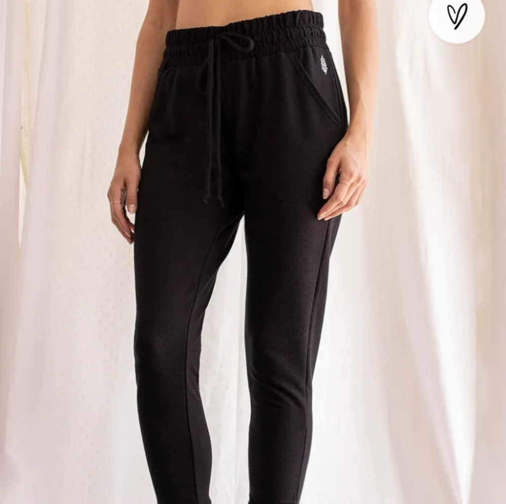 Free People Movement Sunny Black Skinny Joggers